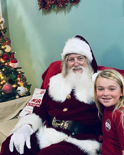 Santa with child