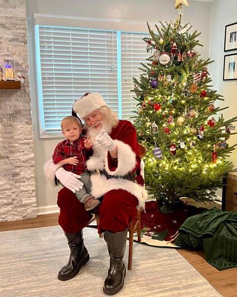 Child with Santa