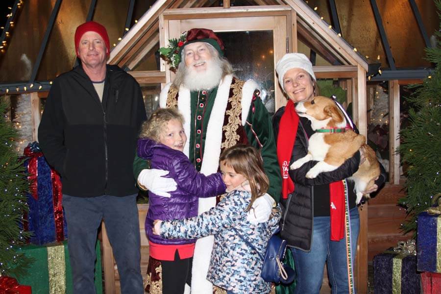 Family with Father Christmas