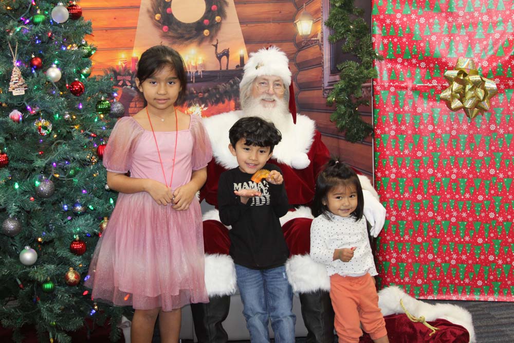 Santa with children